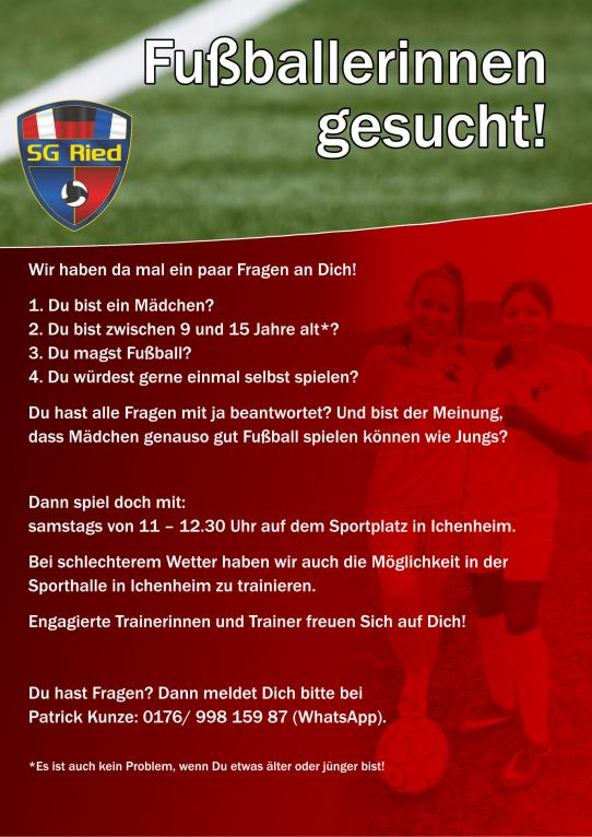Fußballerinnen gesucht